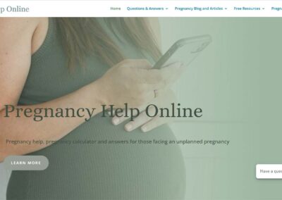 Pregnancy Help Online screen shot